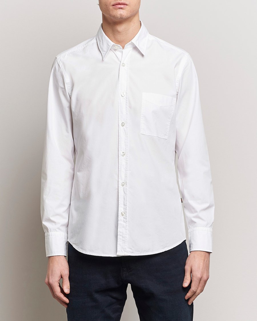 Herren | Freizeithemden | BOSS ORANGE | Relegant Cotton Pocket Shirt White