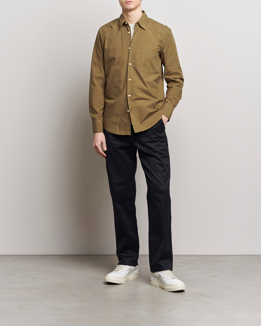 Herren | Hemden | BOSS ORANGE | Relegant Cotton Pocket Shirt Open Green