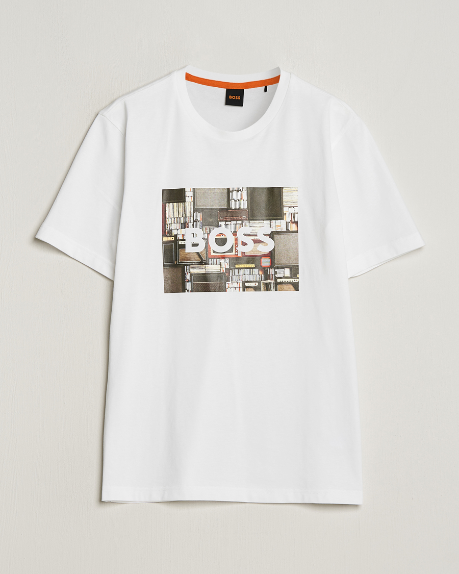 Herren | T-Shirts | BOSS ORANGE | Heavy Logo T-Shirt White