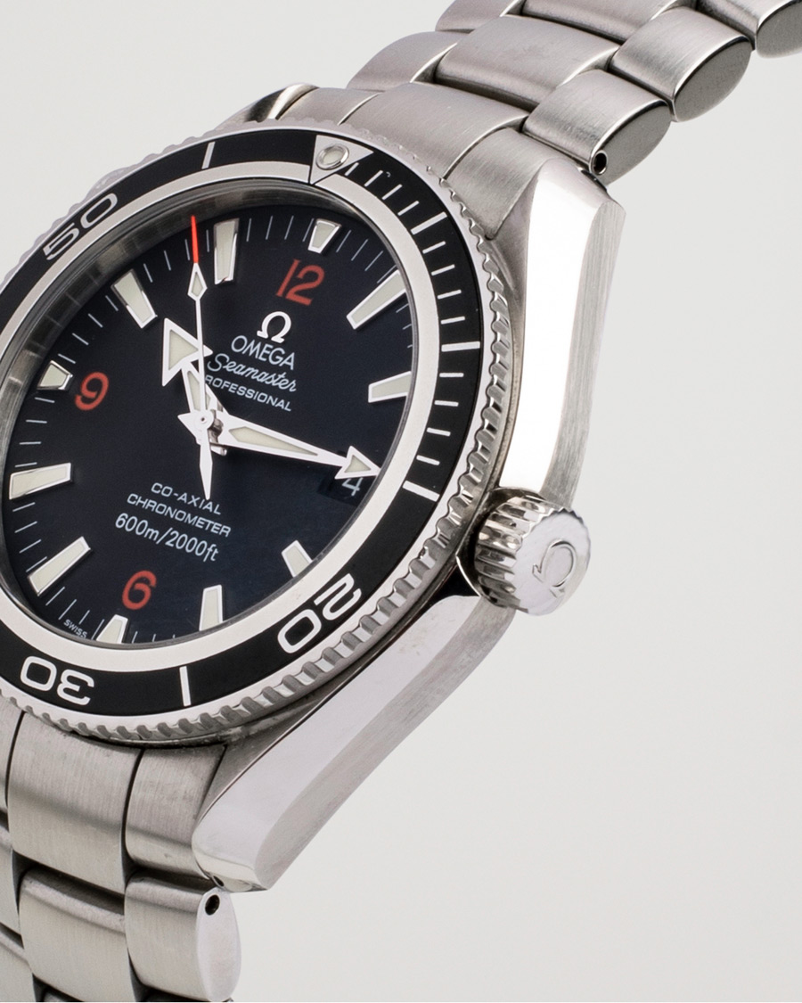 Herren | Omega Pre-Owned Seamaster Planet Ocean 2201.51.00 Steel Black Silver | Omega Pre-Owned | Seamaster Planet Ocean 2201.51.00 Steel Black Silver