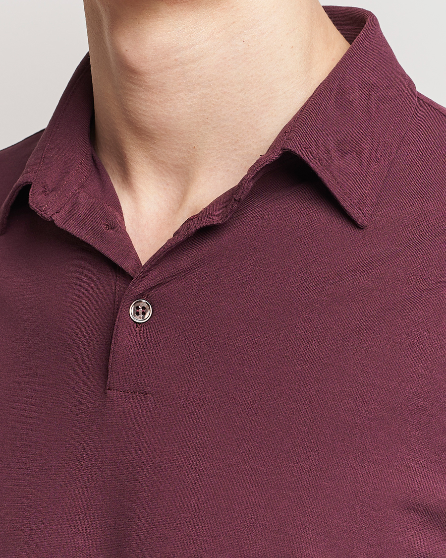 Herren | Poloshirts | Zanone | Ice Cotton Polo Burgundy