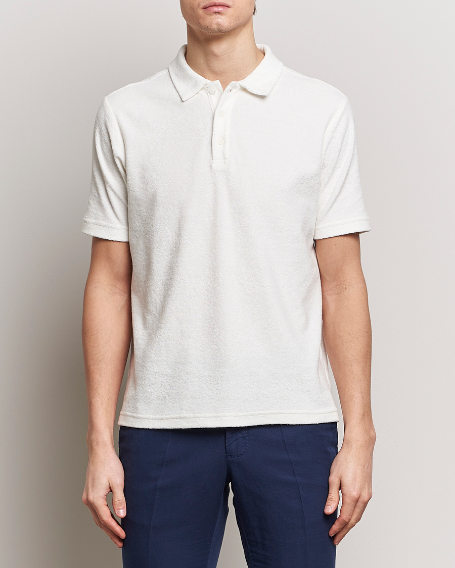 Herren | Poloshirts | Zanone | Terry Cotton Polo White