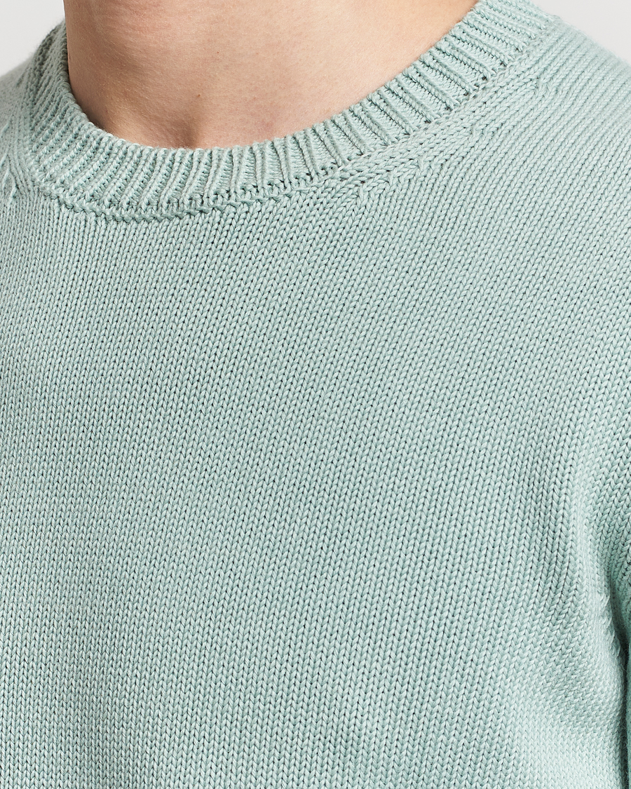 Herren | Pullover | Zanone | Soft Cotton Crewneck Sweater Mint
