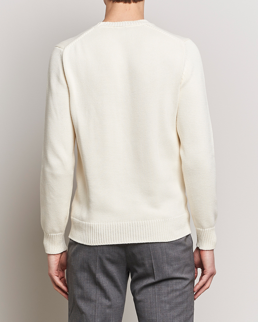 Herren | Pullover | Zanone | Soft Cotton Crewneck Sweater Off White