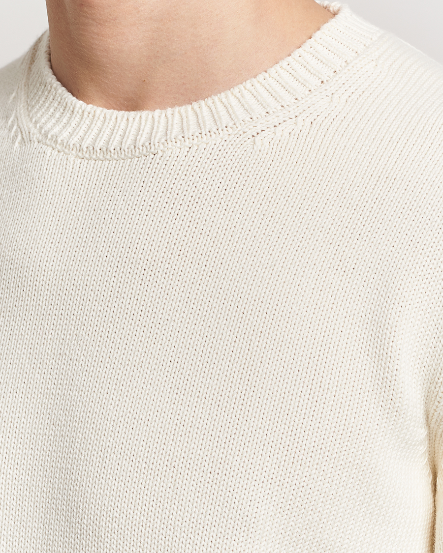 Herren | Pullover | Zanone | Soft Cotton Crewneck Sweater Off White