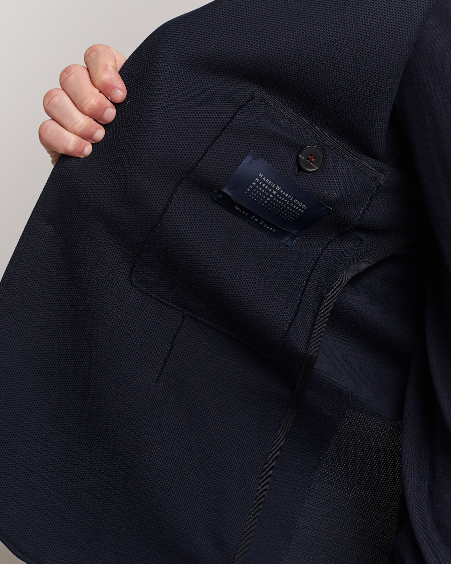 Herren | Sakkos | Harris Wharf London | Loro Piana Honey Comb Blazer Navy