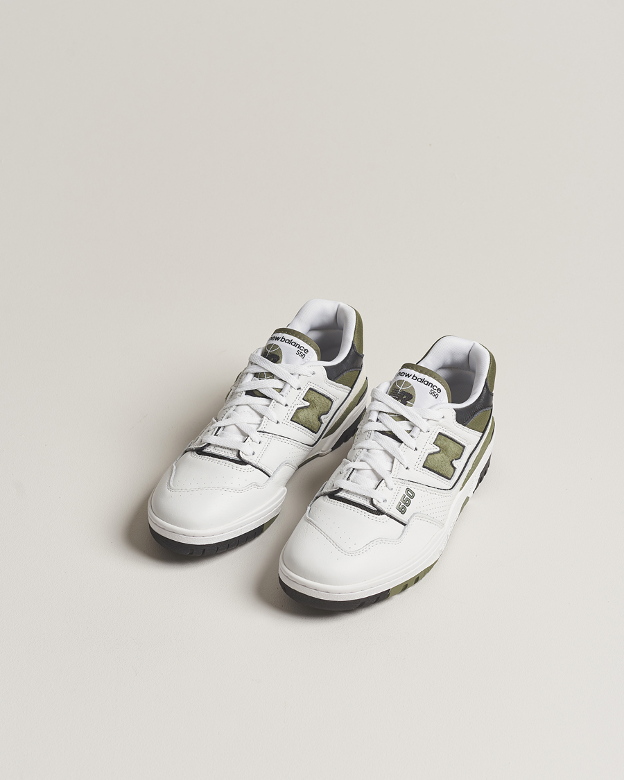 Herren | Sneaker mit niedrigem Schaft | New Balance | 550 Sneakers White/Green