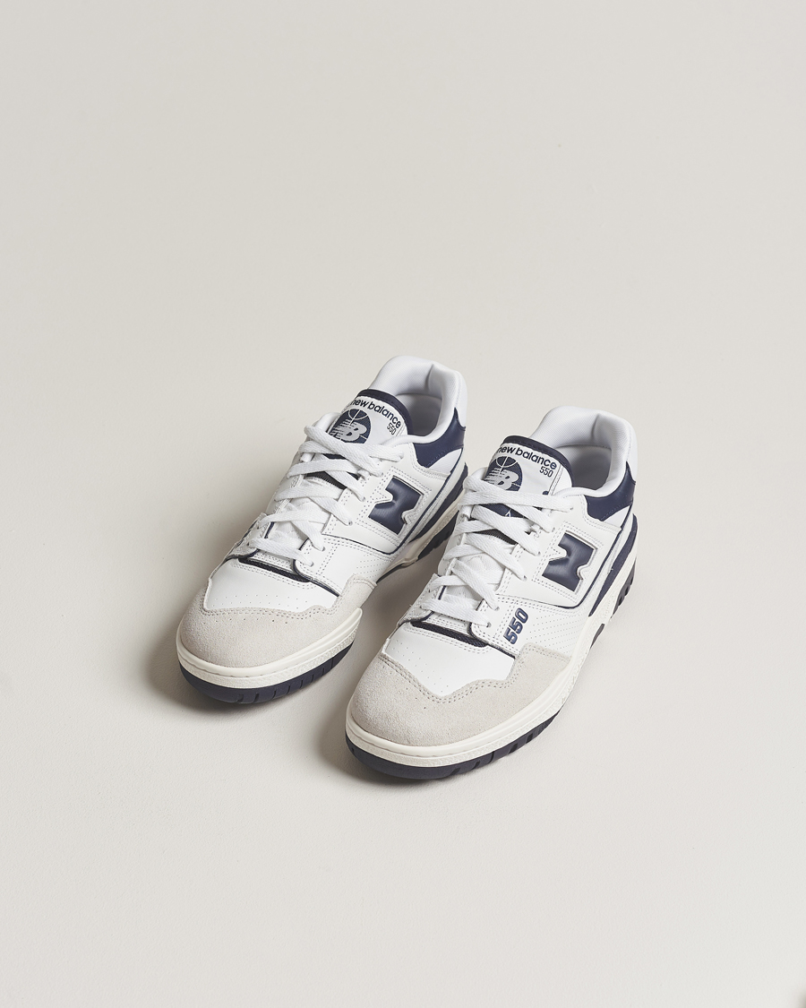 Herren | Sneaker mit niedrigem Schaft | New Balance | 550 Sneakers White/Navy