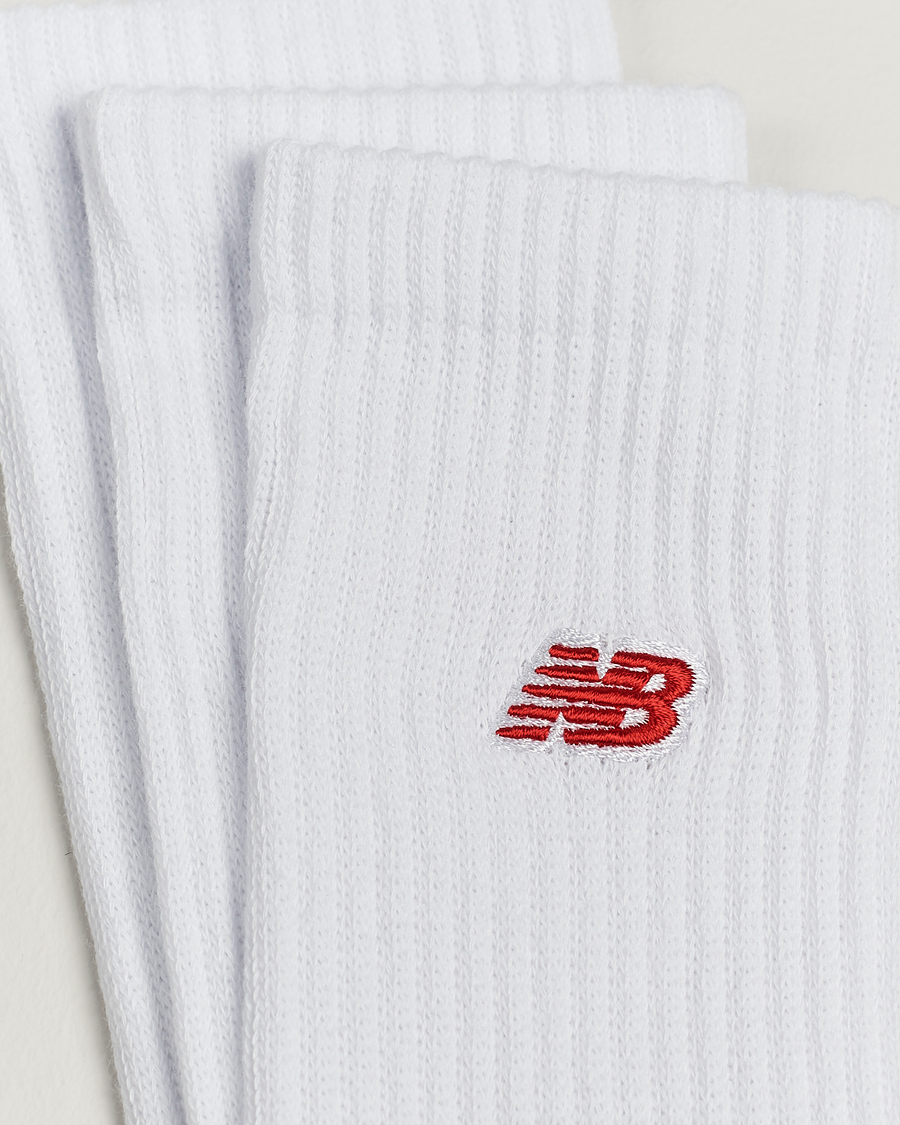 Herren | Unterwäsche | New Balance | 3-Pack Patch Logo Socks White
