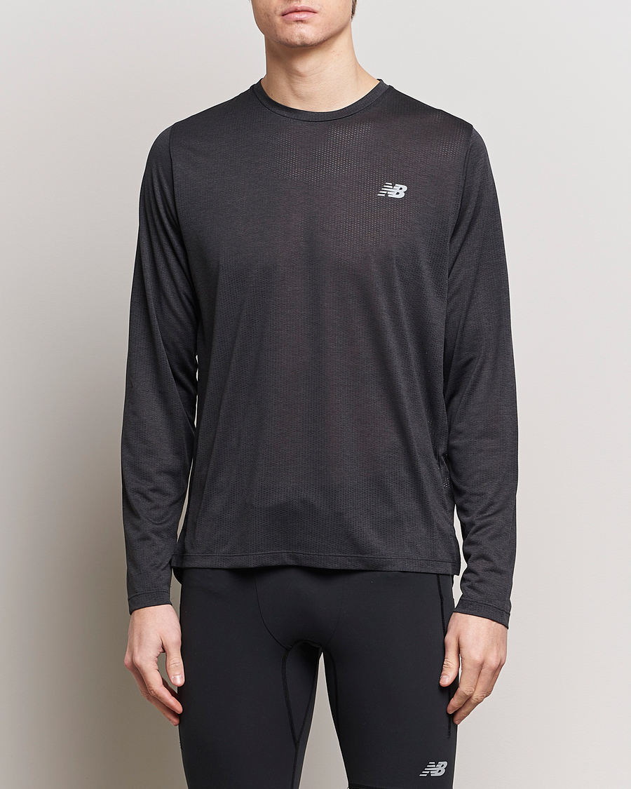 Herren | Langarm T-Shirt | New Balance Running | Athletics Run Long Sleeve T-Shirt Black