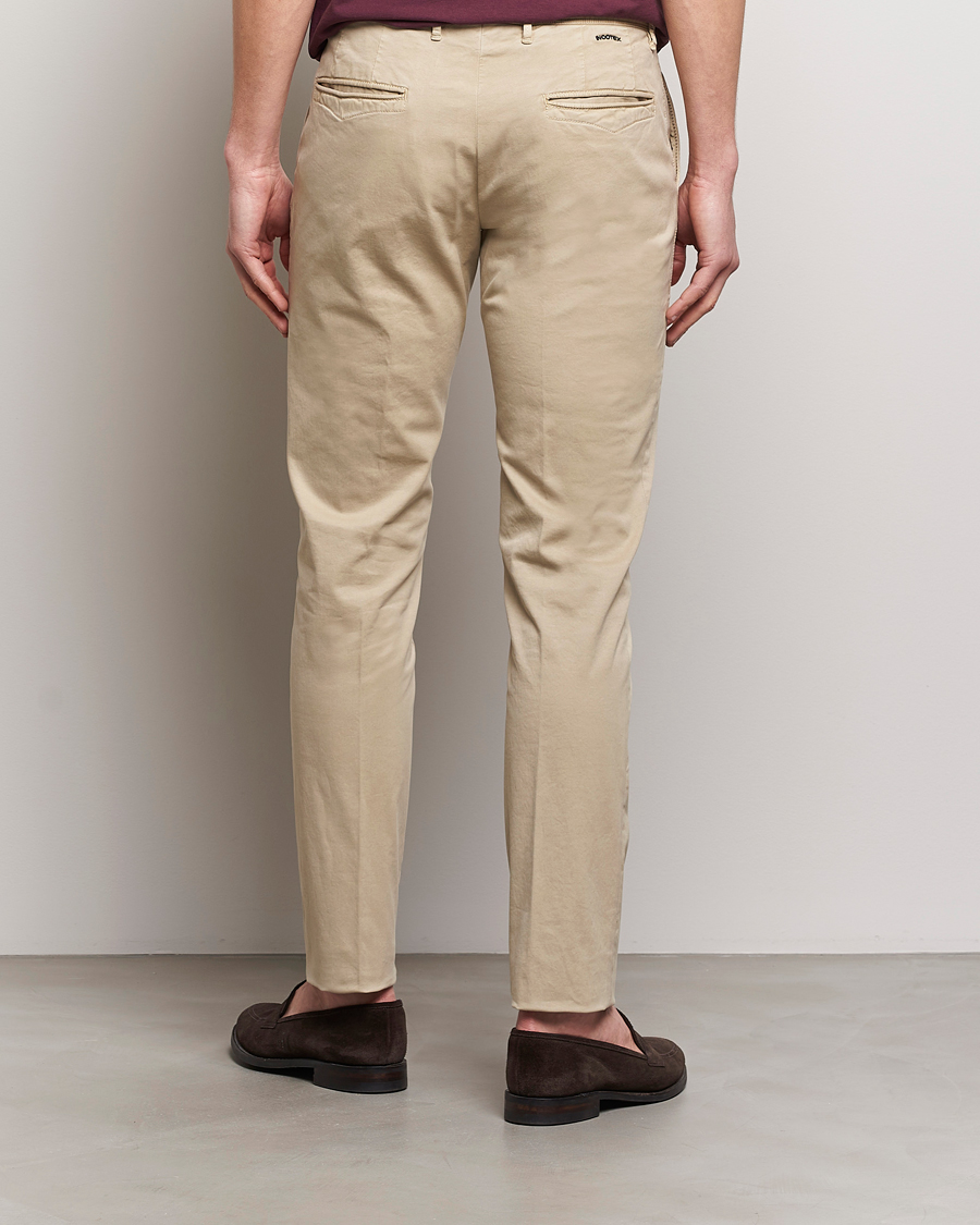Herren | Hosen | Incotex | Slim Fit Garment Dyed Slacks Light Beige
