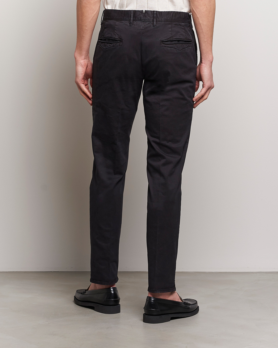 Herren | Hosen | Incotex | Slim Fit Garment Dyed Slacks Black