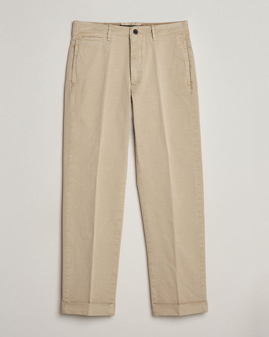 Herren | Hosen | Incotex | Regular Fit Cotton Stretch Slacks Beige