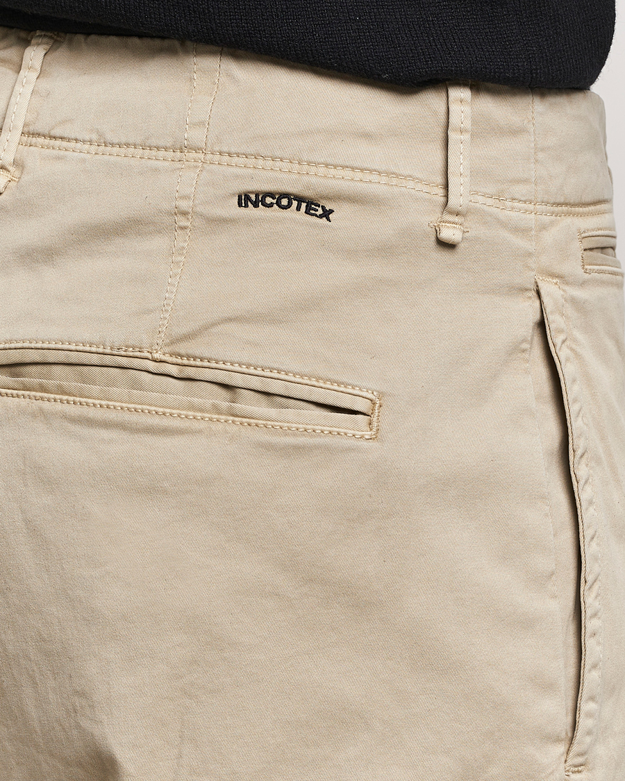 Herren | Hosen | Incotex | Regular Fit Cotton Stretch Slacks Beige