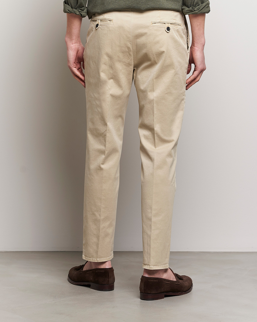 Herren | Hosen | Incotex | Tapered Fit Pleated Slacks Light Beige