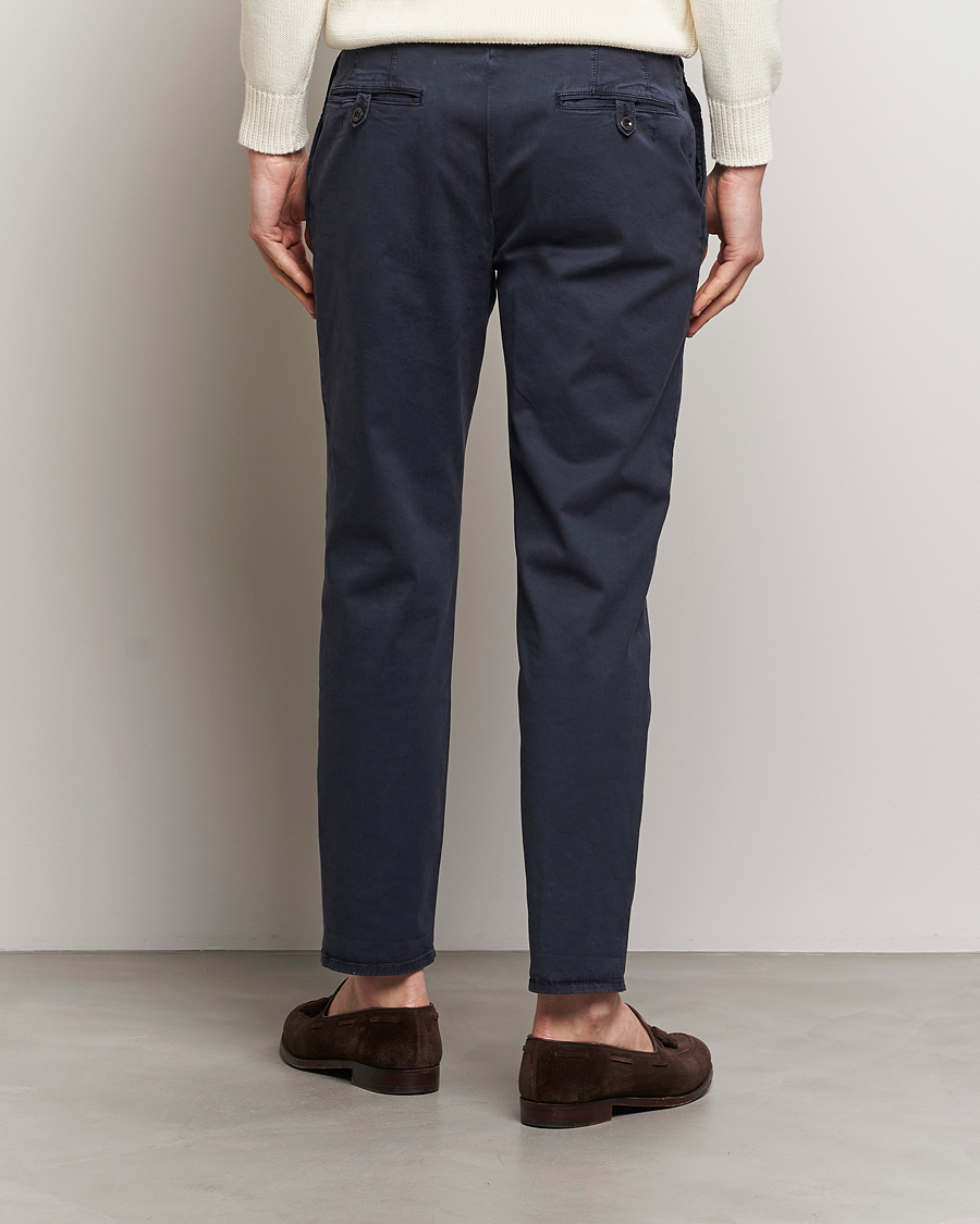 Herren | Hosen | Incotex | Tapered Fit Pleated Slacks Navy
