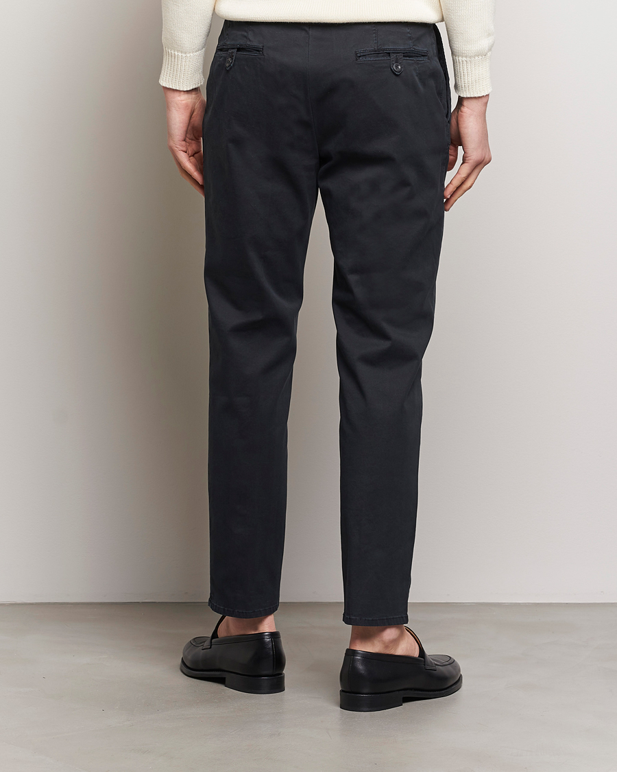 Herren | Hosen | Incotex | Tapered Fit Pleated Slacks Black