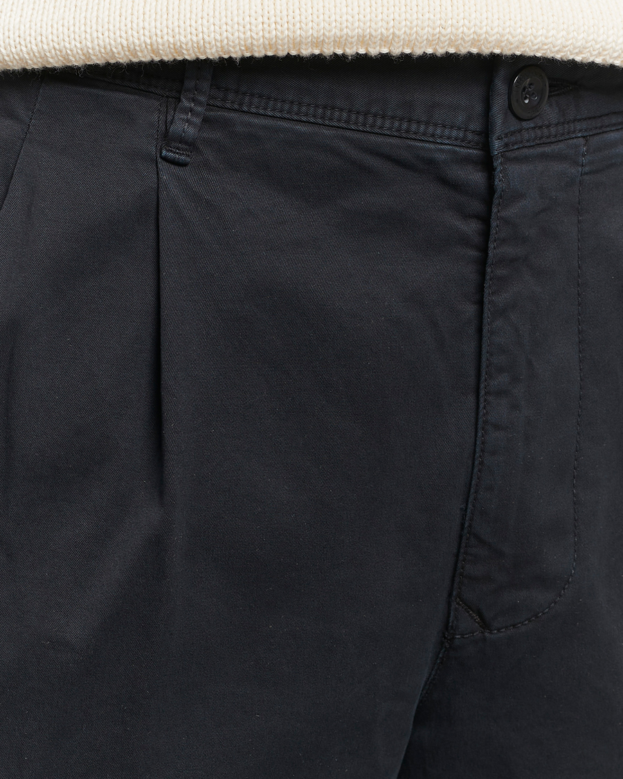 Herren | Hosen | Incotex | Tapered Fit Pleated Slacks Black