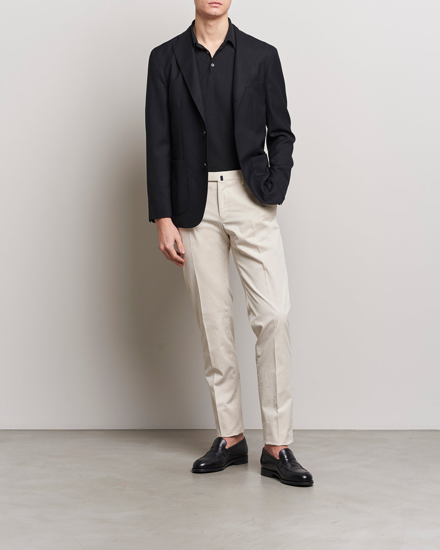Herren | Hosen | Incotex | Slim Fit Comfort Chinos Off White