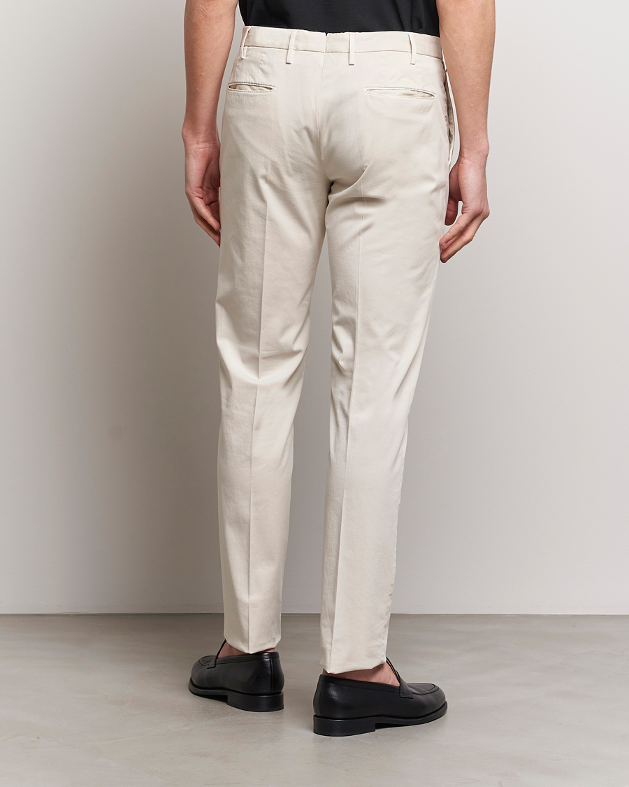 Herren | Hosen | Incotex | Slim Fit Comfort Chinos Off White
