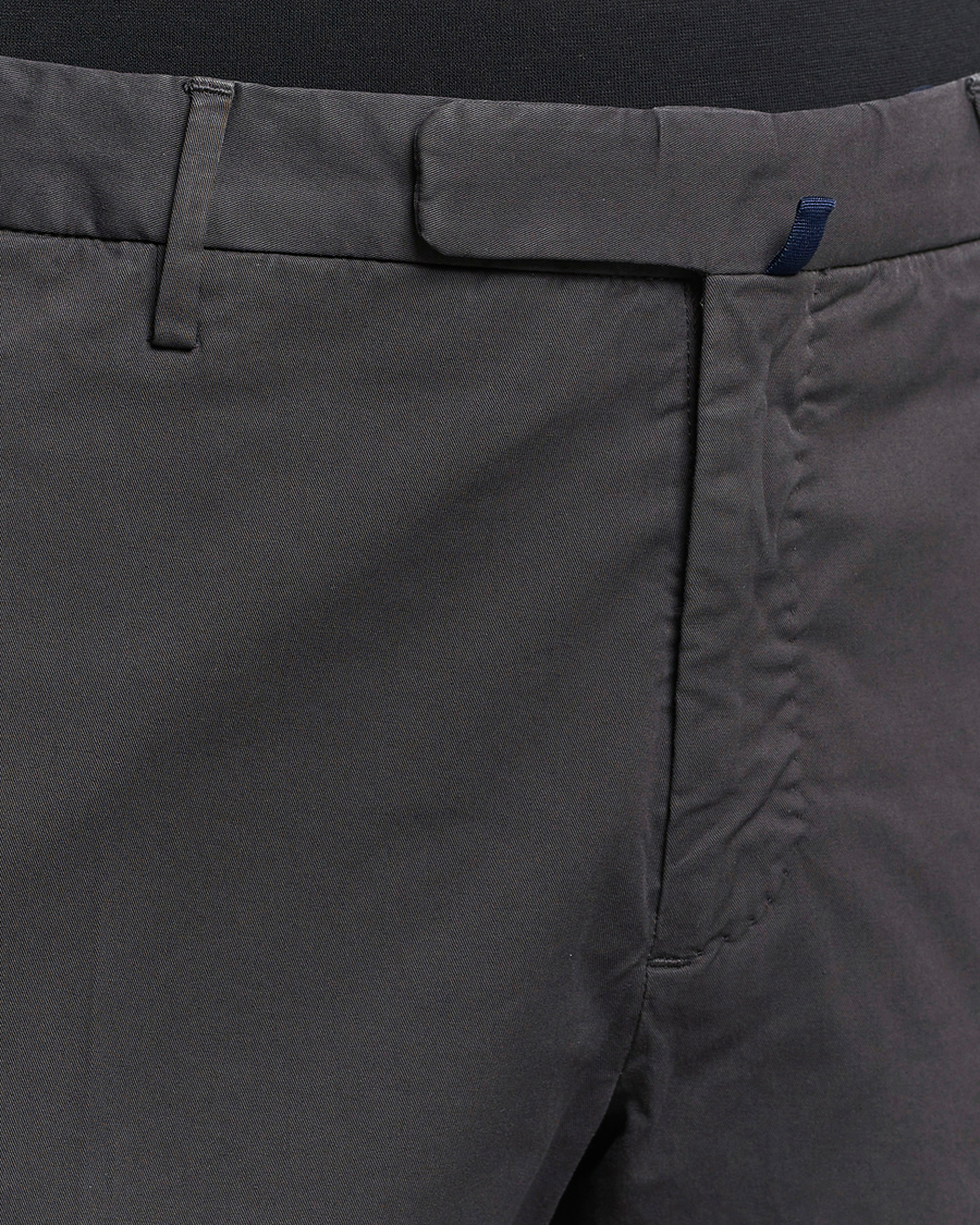 Herren | Hosen | Incotex | Slim Fit Comfort Chinos Charcoal