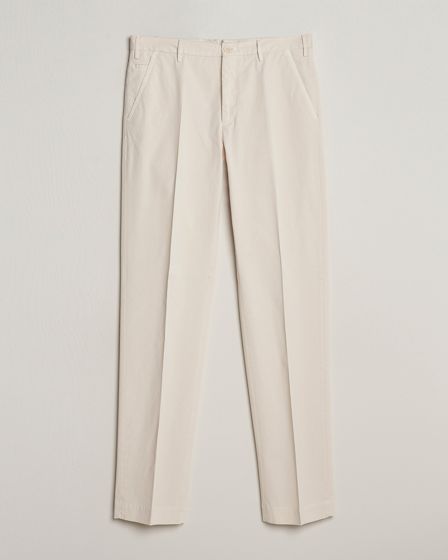 Herren | Hosen | Incotex | Straight Fit Garment Dyed Chinos Off White