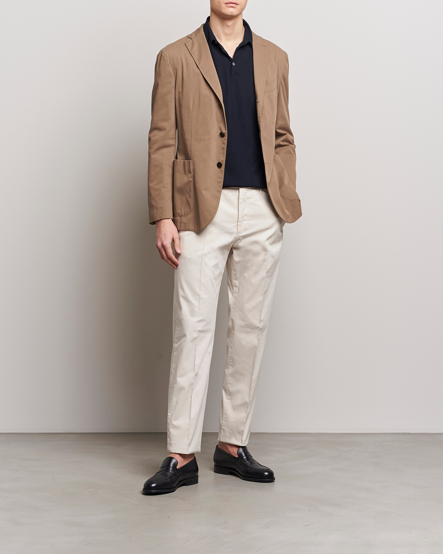 Herren | Hosen | Incotex | Straight Fit Garment Dyed Chinos Off White