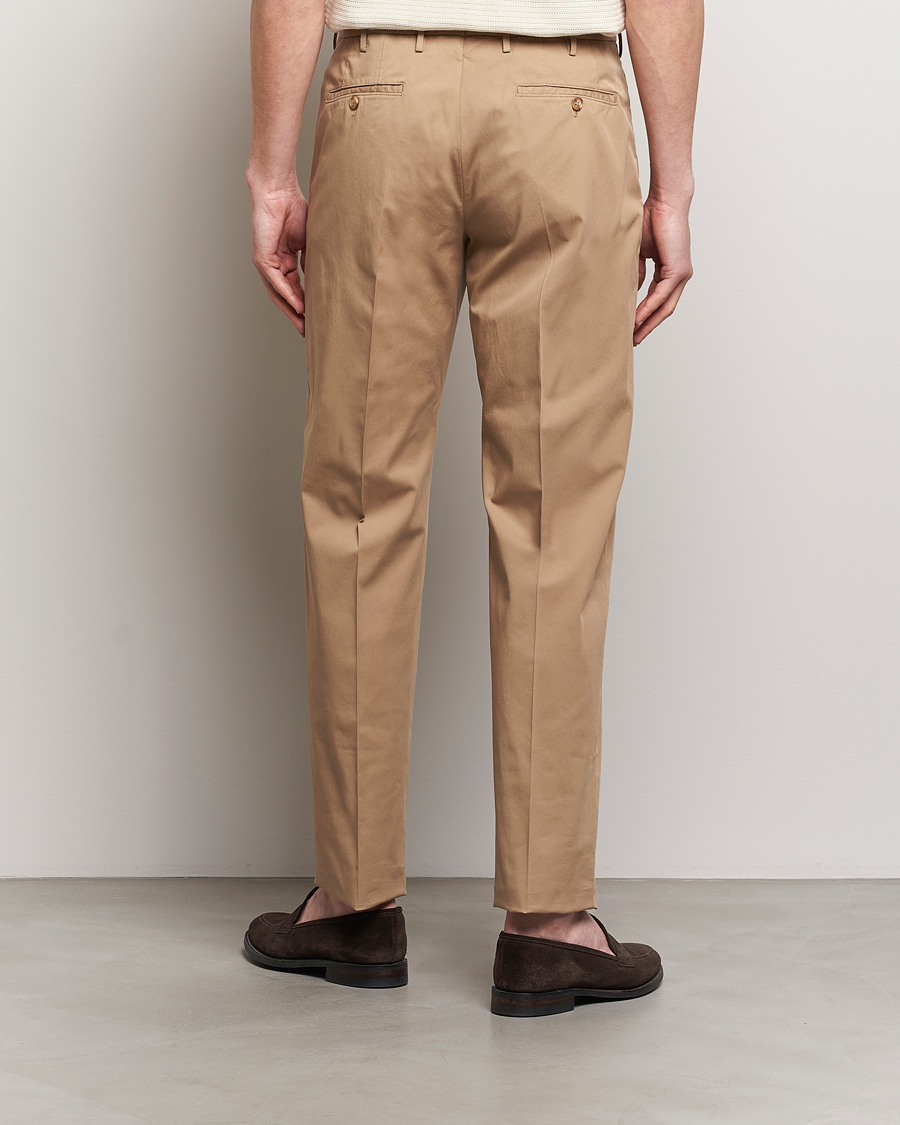 Herren | Hosen | Incotex | Straight Fit Garment Dyed Chinos Beige