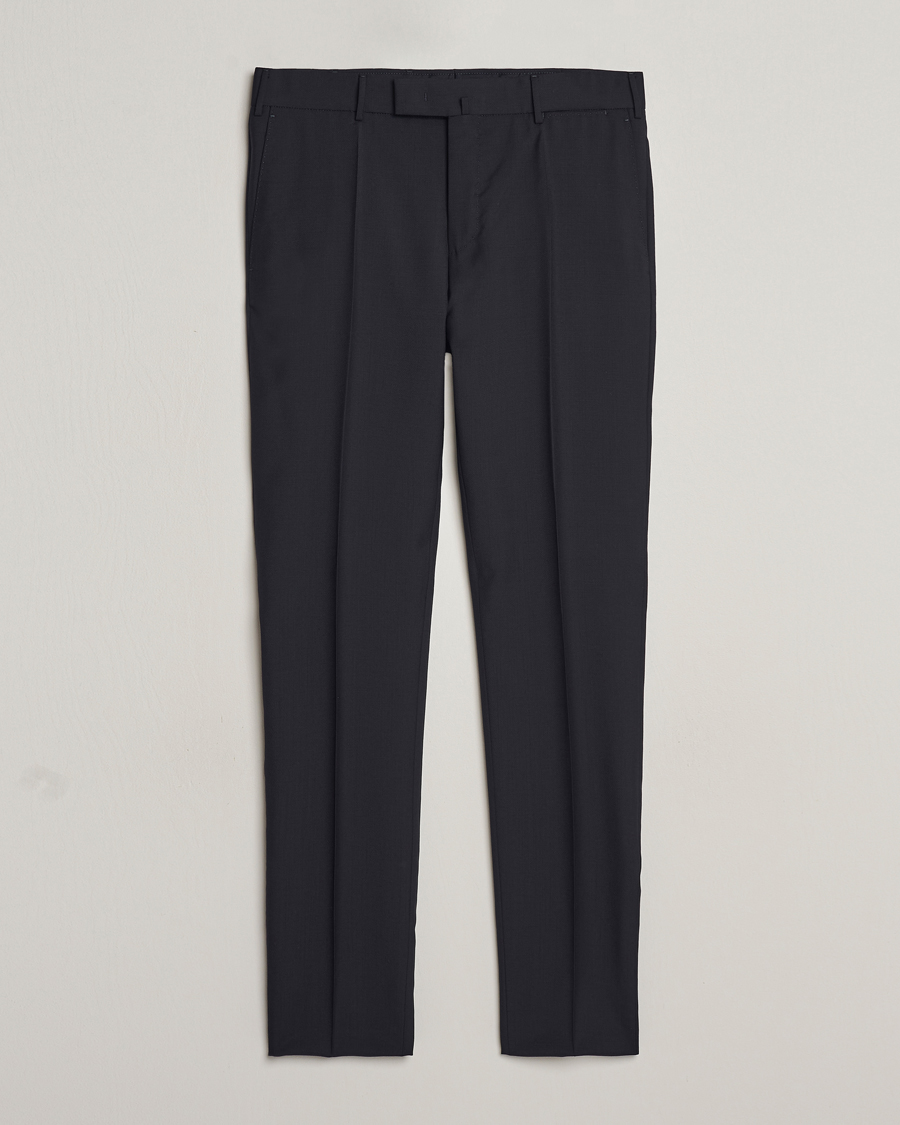 Herren | Hosen | Incotex | Slim Fit Tropical Wool Trousers Navy