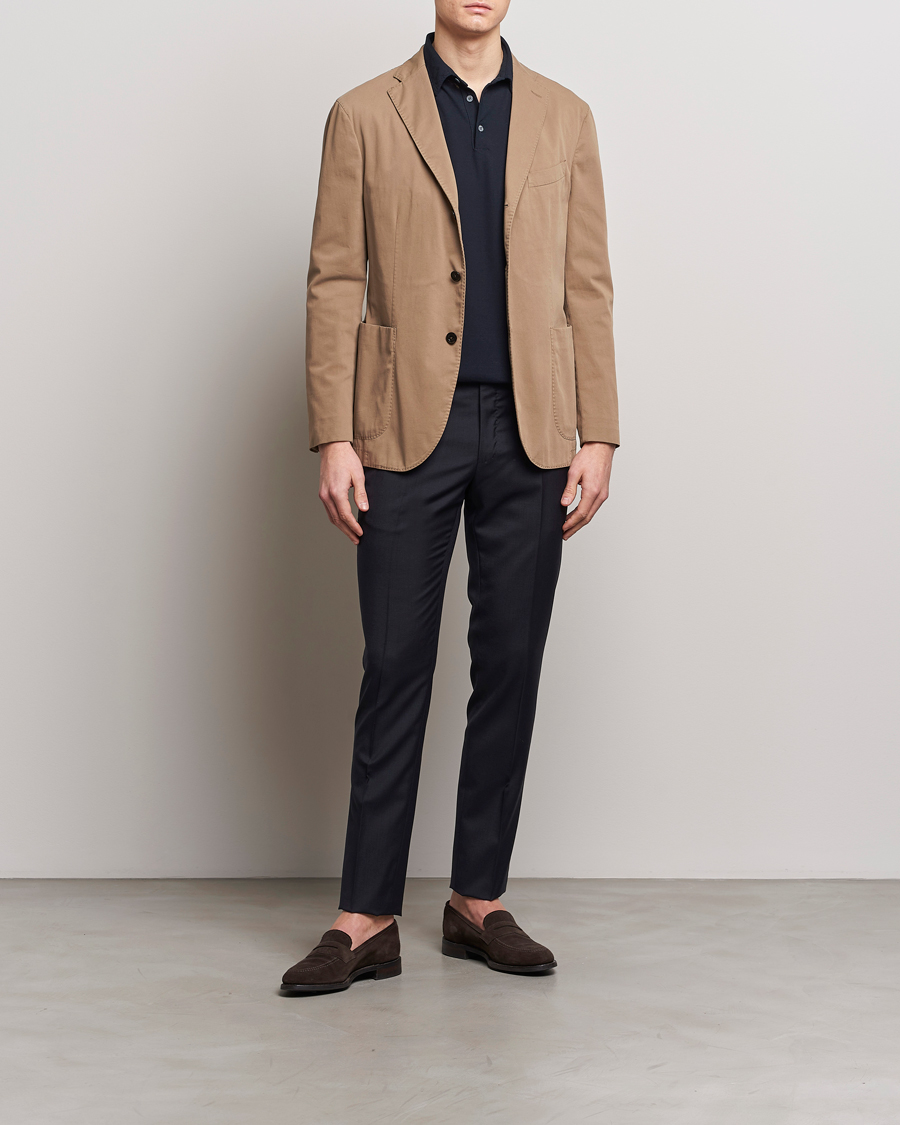 Herren | Hosen | Incotex | Slim Fit Tropical Wool Trousers Navy