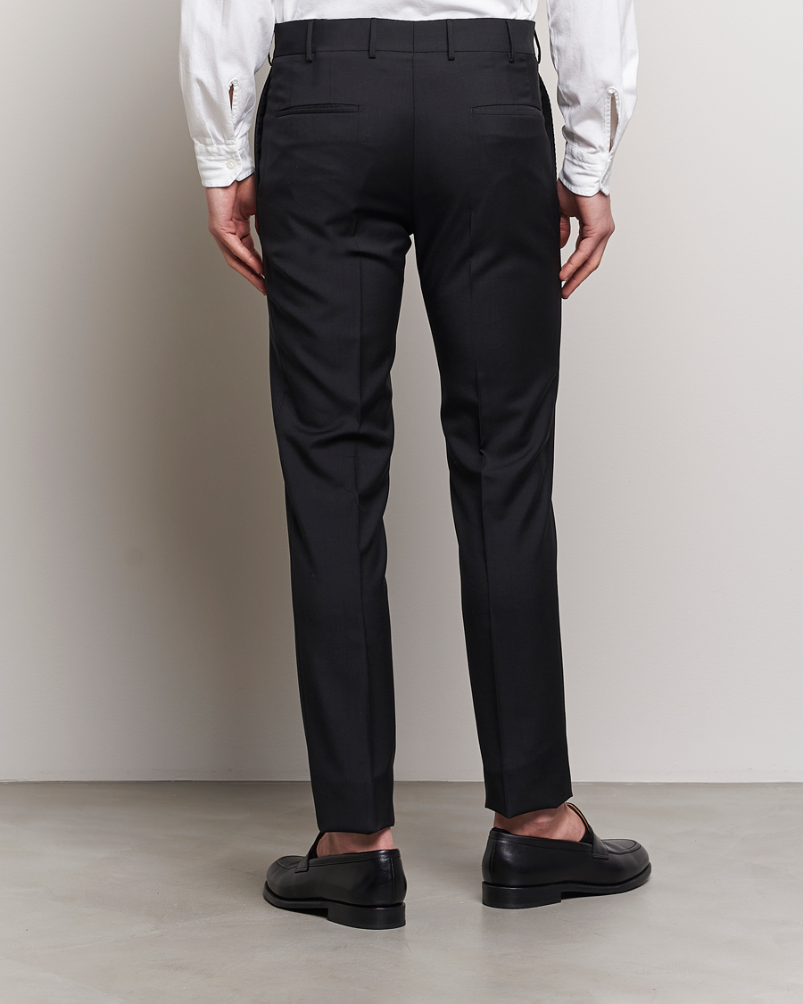 Herren | Hosen | Incotex | Slim Fit Tropical Wool Trousers Black