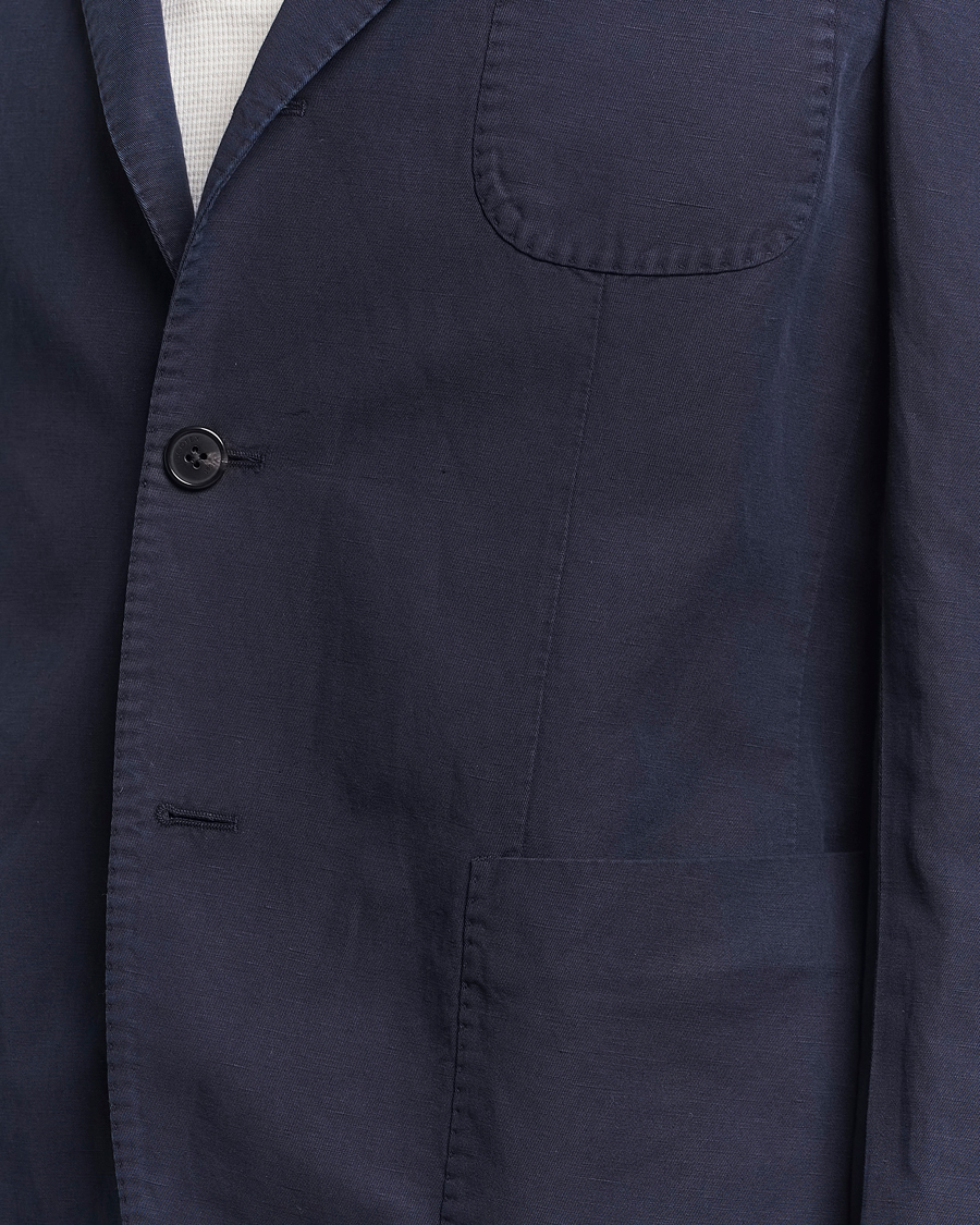 Herren | Sakkos | Incotex | Unconstructed Chinolino Blazer Navy