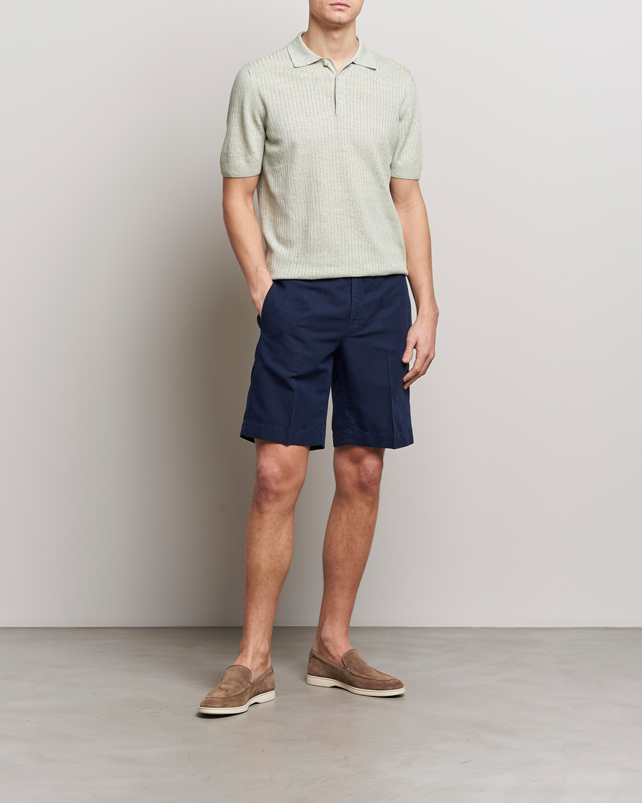 Herren | Shorts | Incotex | Chinolino Shorts Navy