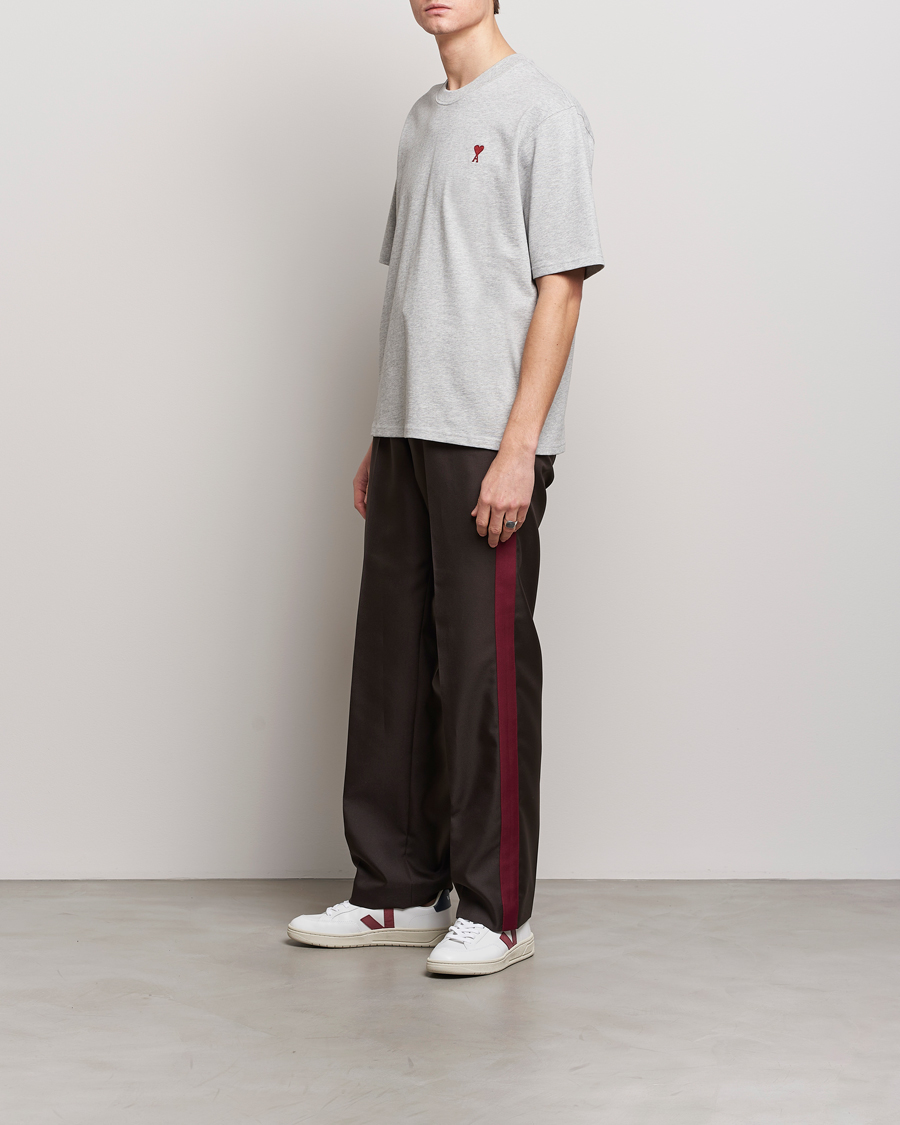 Herren | T-Shirts | AMI | Heart Logo T-Shirt Heather Grey