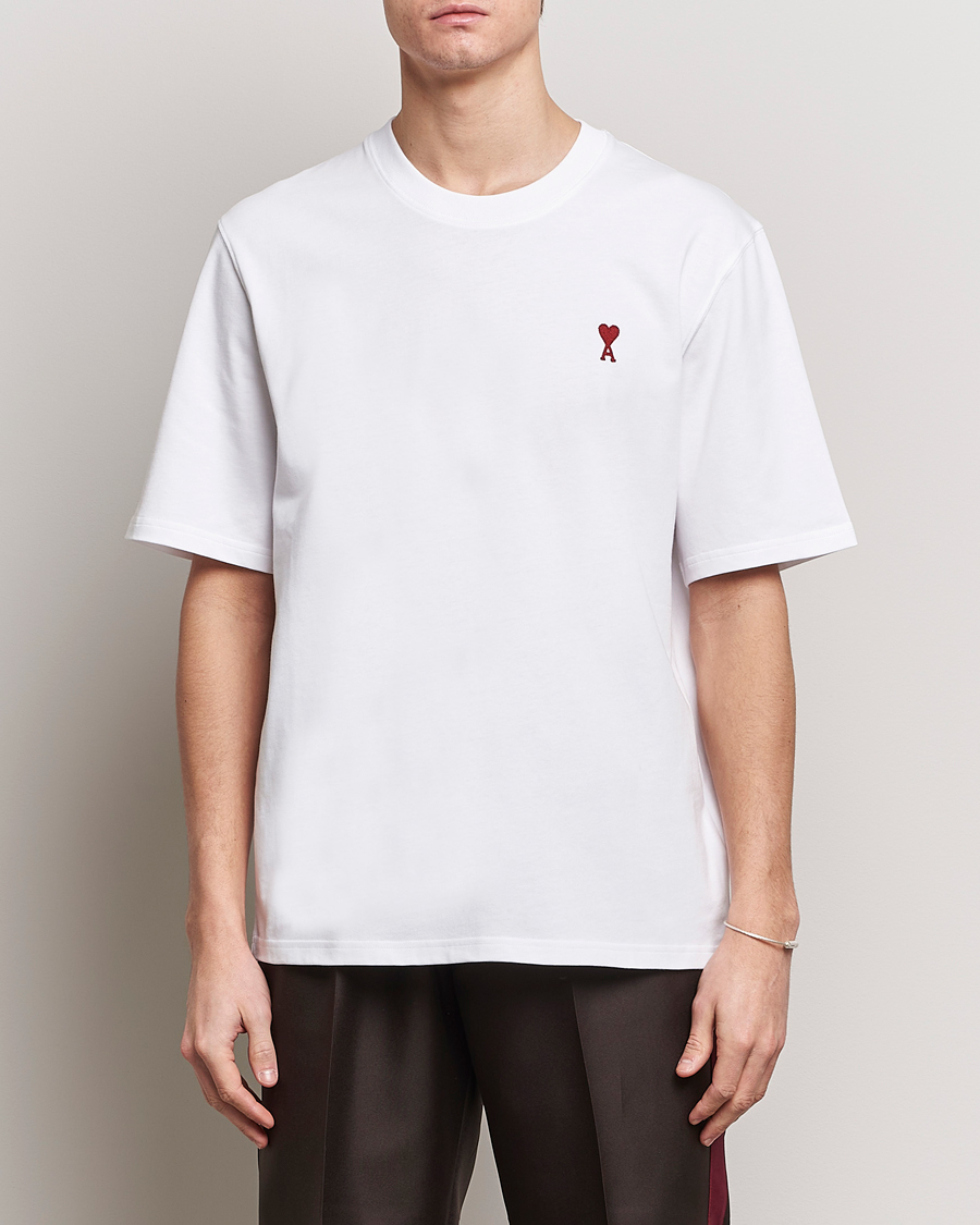 Herren | Kurzarm T-Shirt | AMI | Heart Logo T-Shirt White