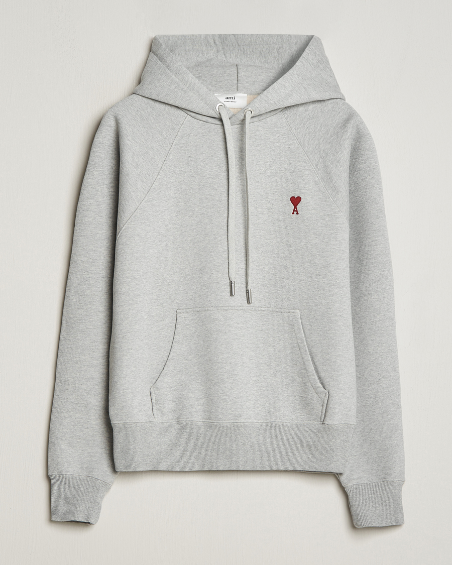 Herren | Pullover | AMI | Heart Logo Hoodie Heather Grey