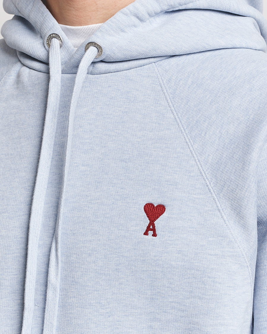 Herren | Pullover | AMI | Heart Logo Hoodie Heather Blue