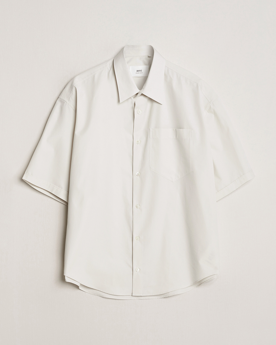 Herren | Hemden | AMI | Boxy Fit Short Sleeve Shirt Chalk White
