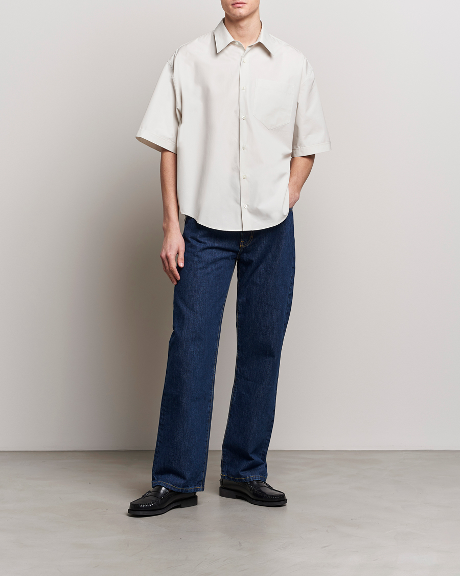 Herren | Hemden | AMI | Boxy Fit Short Sleeve Shirt Chalk White