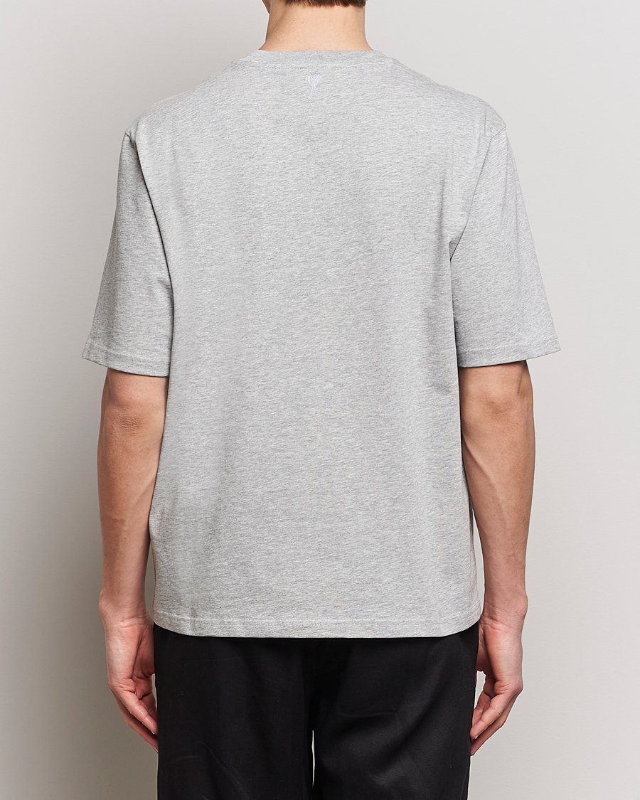 Herren | T-Shirts | AMI | Logo T-Shirt Heather Grey