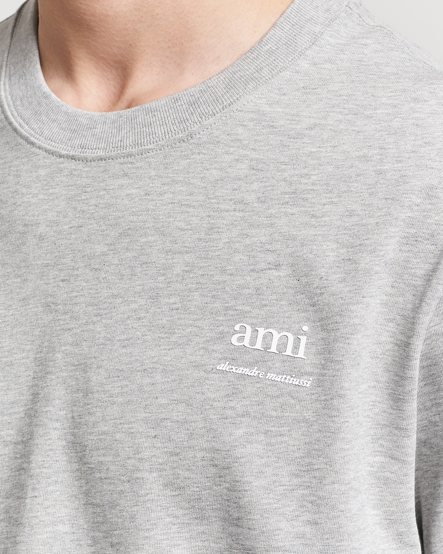Herren | T-Shirts | AMI | Logo T-Shirt Heather Grey