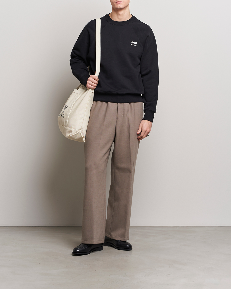 Herren | Pullover | AMI | Logo Sweatshirt Black