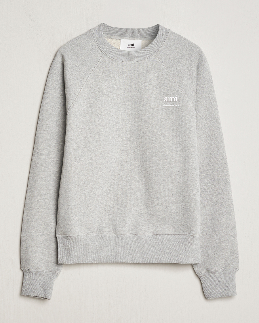 Herren | Pullover | AMI | Logo Sweatshirt Heather Grey