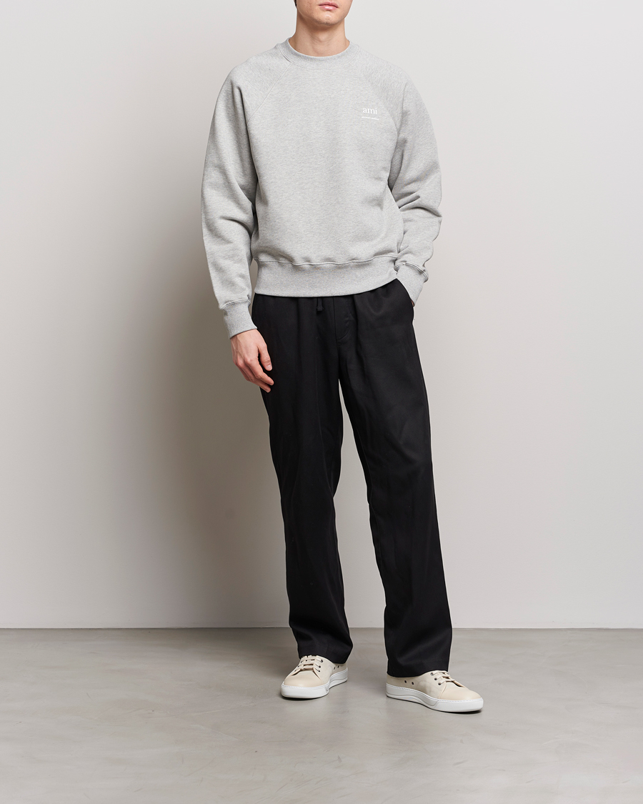Herren | Pullover | AMI | Logo Sweatshirt Heather Grey