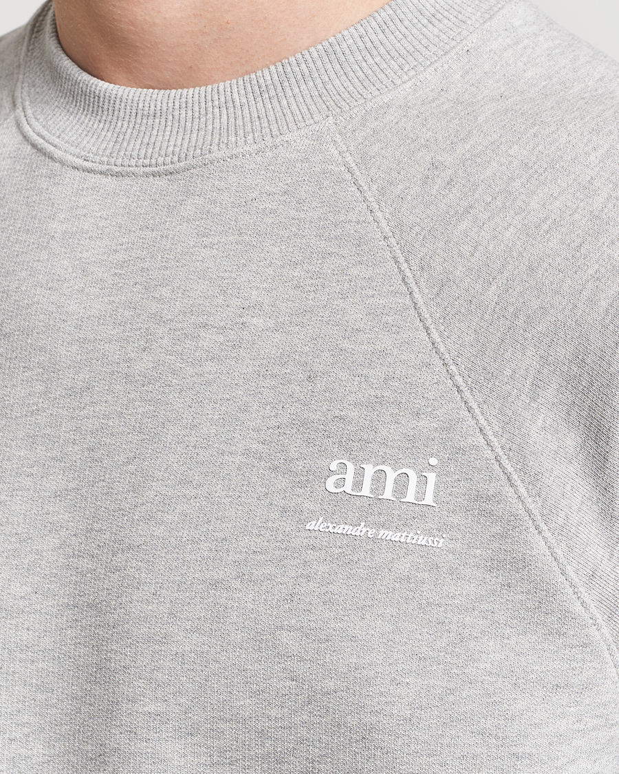 Herren | Pullover | AMI | Logo Sweatshirt Heather Grey