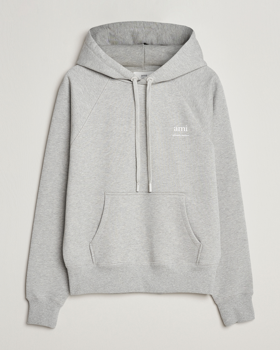Herren | Pullover | AMI | Logo Hoodie Heather Grey