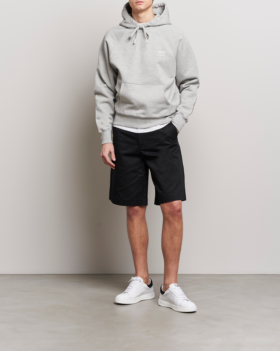 Herren | Pullover | AMI | Logo Hoodie Heather Grey