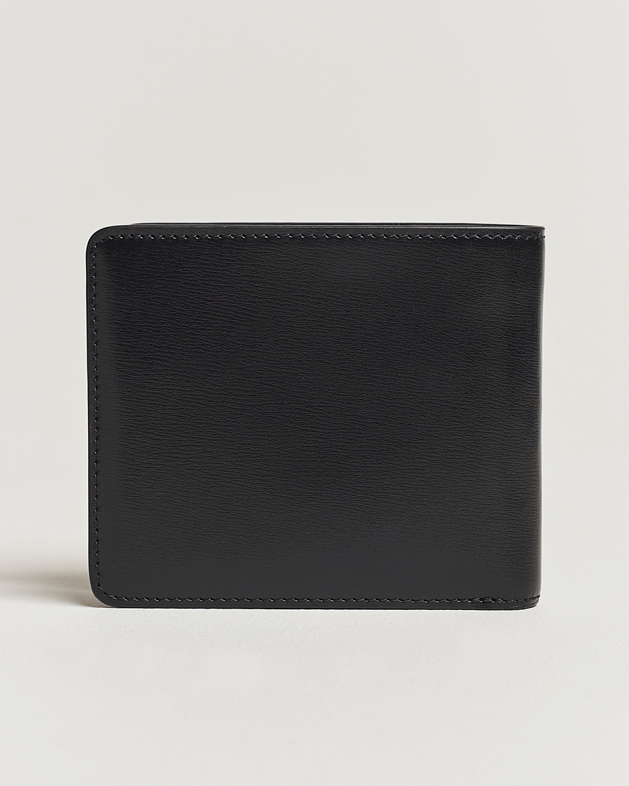 Herren | AMI Tonal Heart Logo Leather Wallet Black | AMI | Tonal Heart Logo Leather Wallet Black