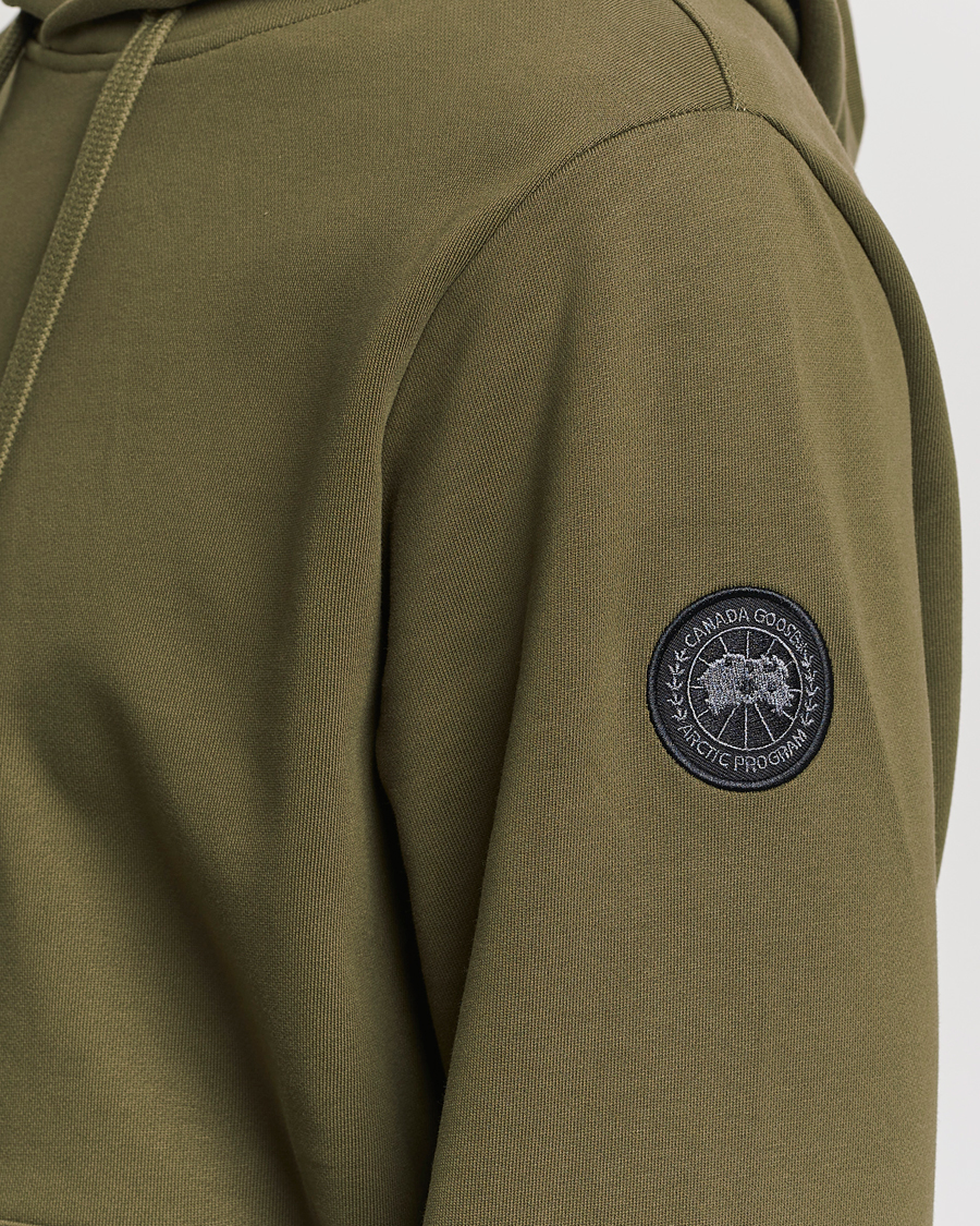 Herren | Pullover | Canada Goose Black Label | Huron Hoody Military Green