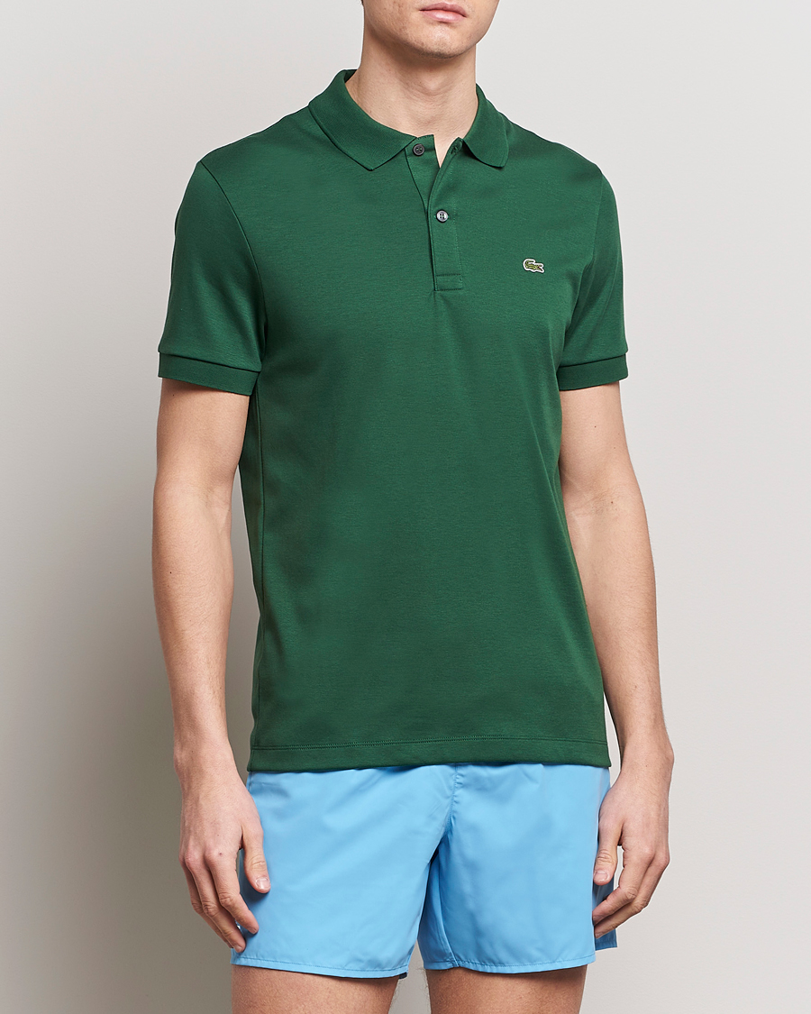 Herren | Poloshirts | Lacoste | Pima Cotton Interlock Polo Green